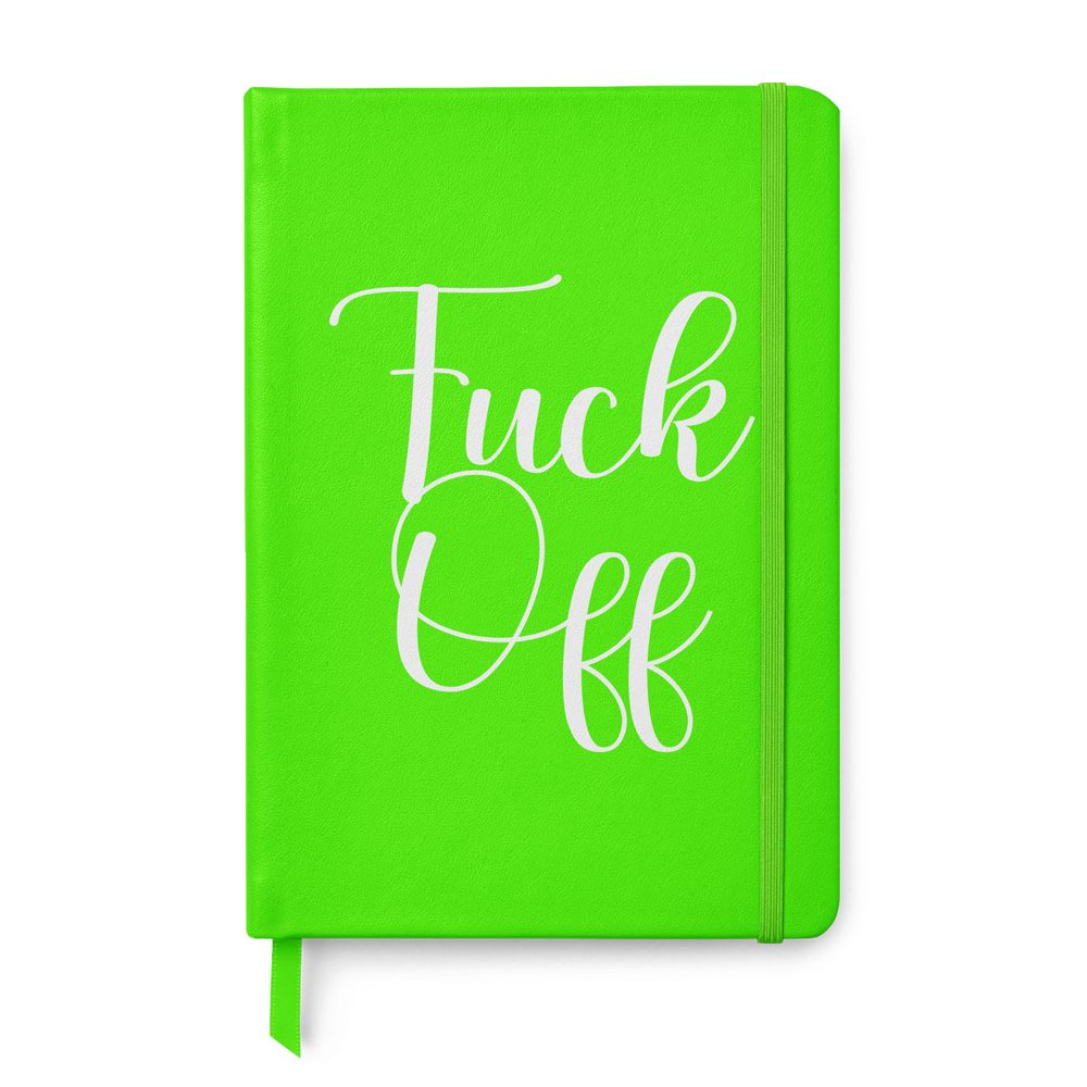 Fuck off Leather Style Notebook #5 image